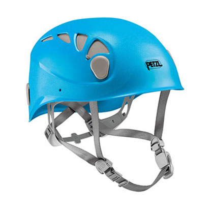 رنگ آبی روشن کلاه کوهنوردی پتزل مدل Elios