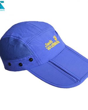 کلاه آفتابی جک ولف اسکین رنگ آبی بدون دوربند