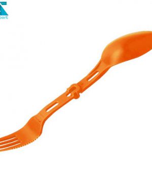 ست قاشق و چنگال و کارد پریموس مدل Folding Spork رنگ نارنجی