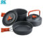 رنگ نارجی ست ظرف دونفره کمپسور کد DS-300