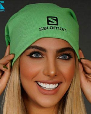 کلاه بافت SALOMON رنگ سبز