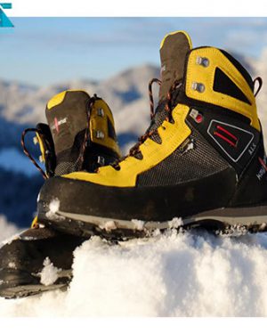 کفش کوهنوردی کی لند مدل cross mountain gtx در برف
